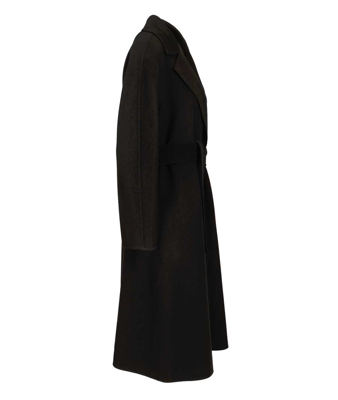 MAX MARA STUDIO Черное шерстяное пальто, фото 3
