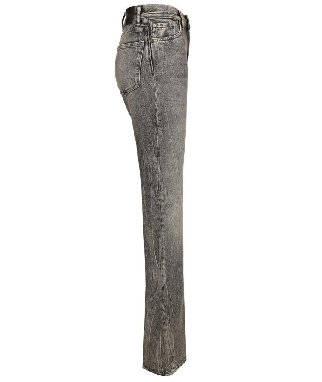 ACNE STUDIOS Синие хлопковые джинсы клеш, фото 3