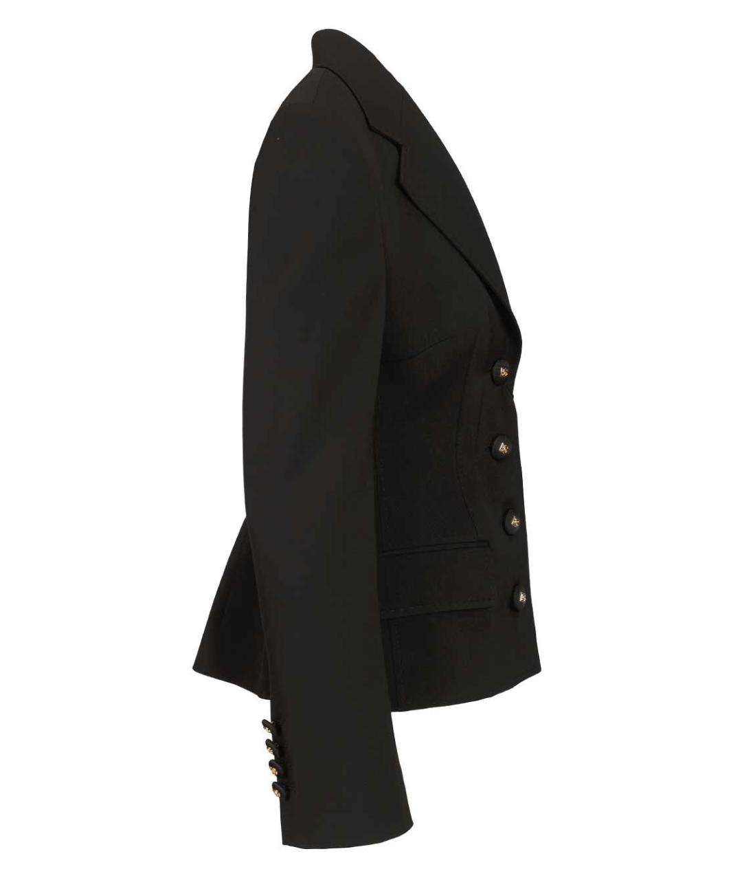 DOLCE&GABBANA Черный шерстяной жакет/пиджак, фото 3