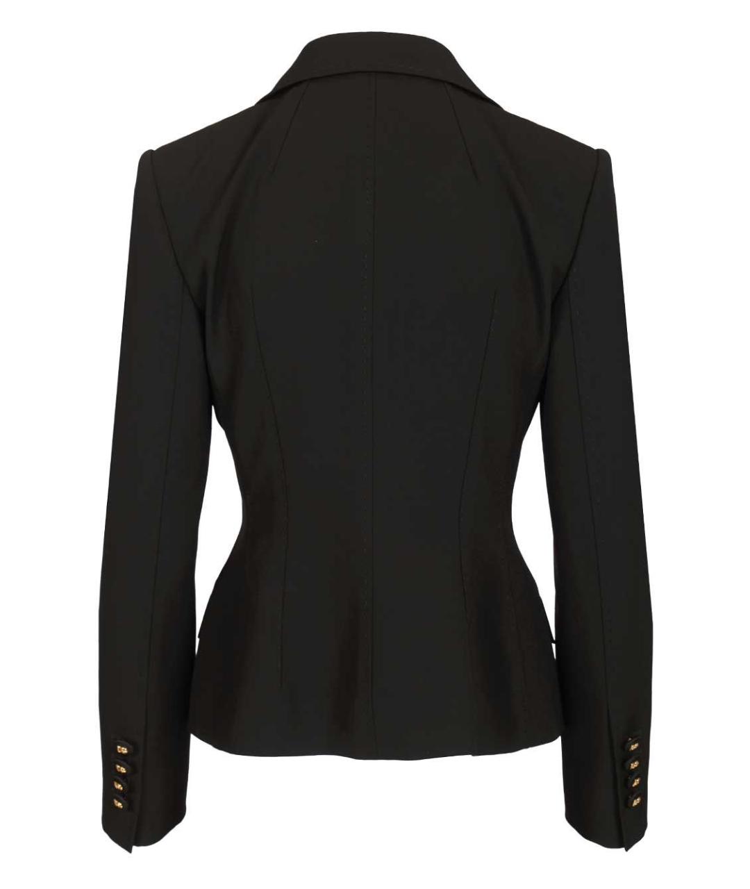 DOLCE&GABBANA Черный шерстяной жакет/пиджак, фото 2