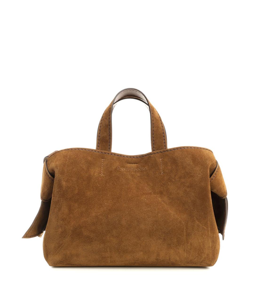 ACNE STUDIOS Коричневая замшевая сумка тоут, фото 1