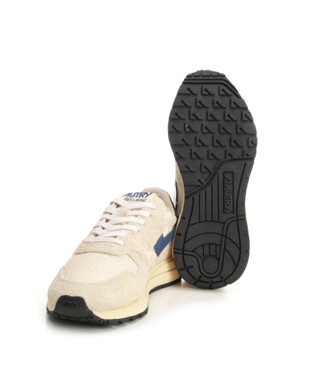 AUTRY Бежевые текстильные кроссовки, фото 5