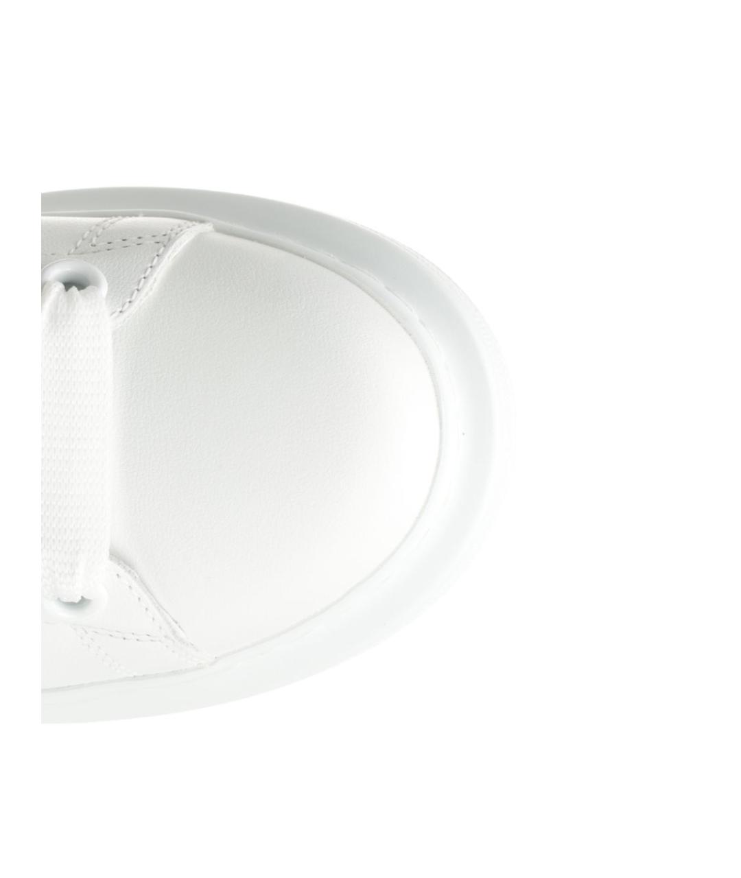 ALEXANDER MCQUEEN Белые кожаные кроссовки, фото 4