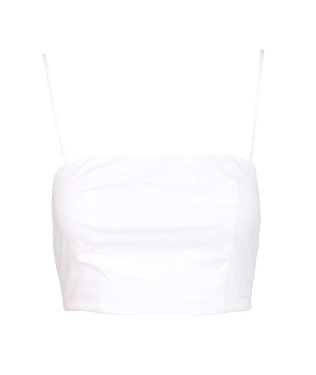 STAUD Белая хлопковая майка, фото 1