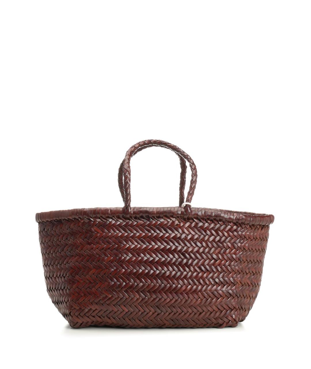 Dragon Diffusion Коричневая кожаная сумка тоут, фото 1