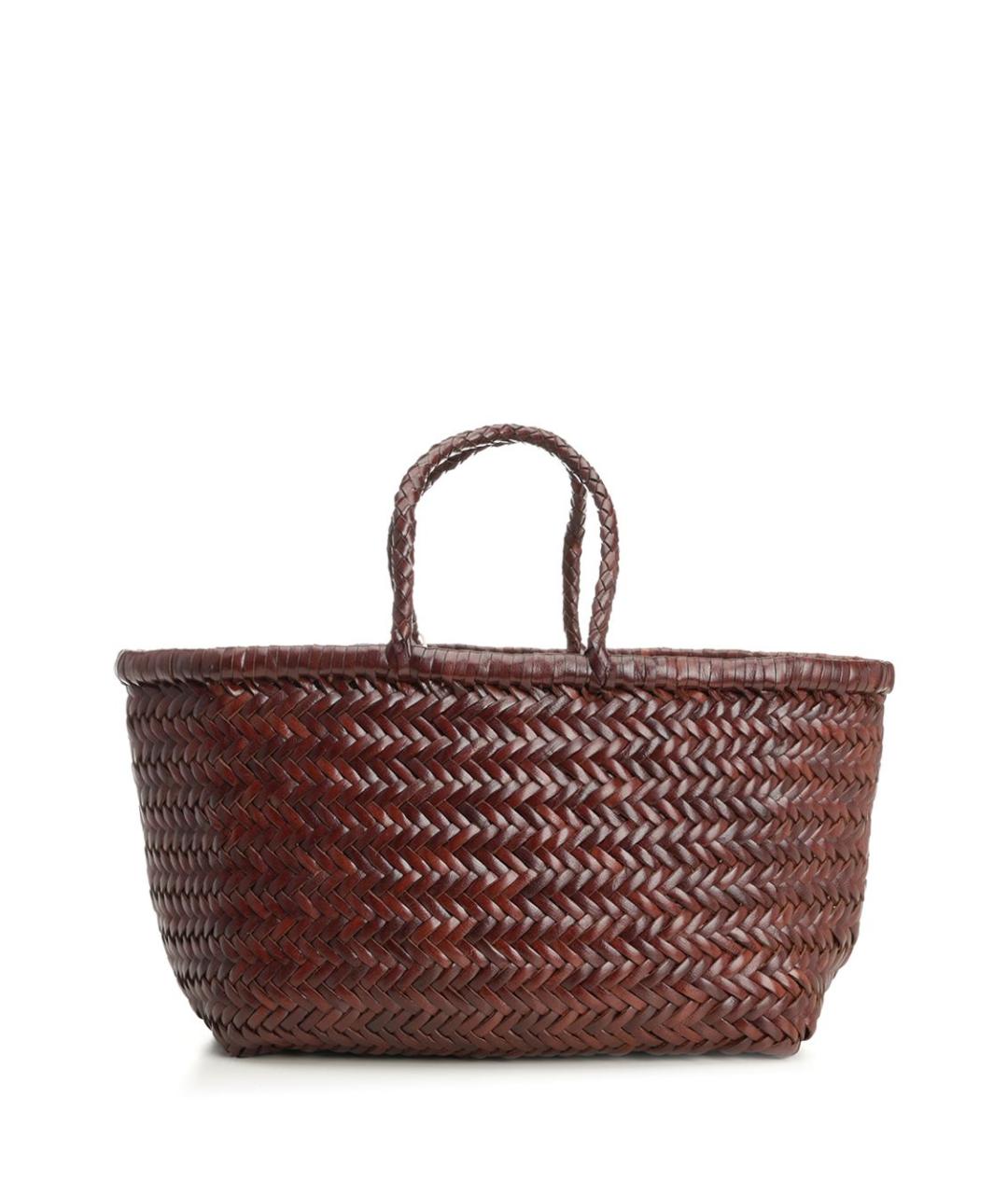 Dragon Diffusion Коричневая кожаная сумка тоут, фото 3