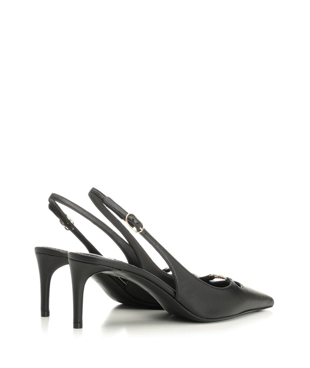 DOLCE&GABBANA Черные кожаные туфли, фото 3