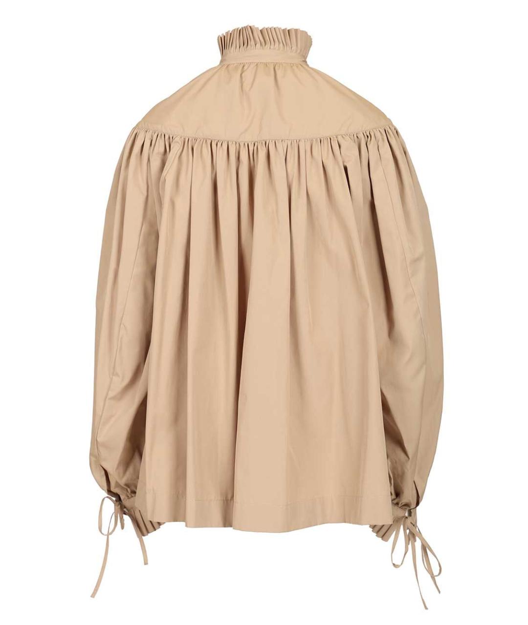 DRIES VAN NOTEN Бежевая хлопковая блузы, фото 2