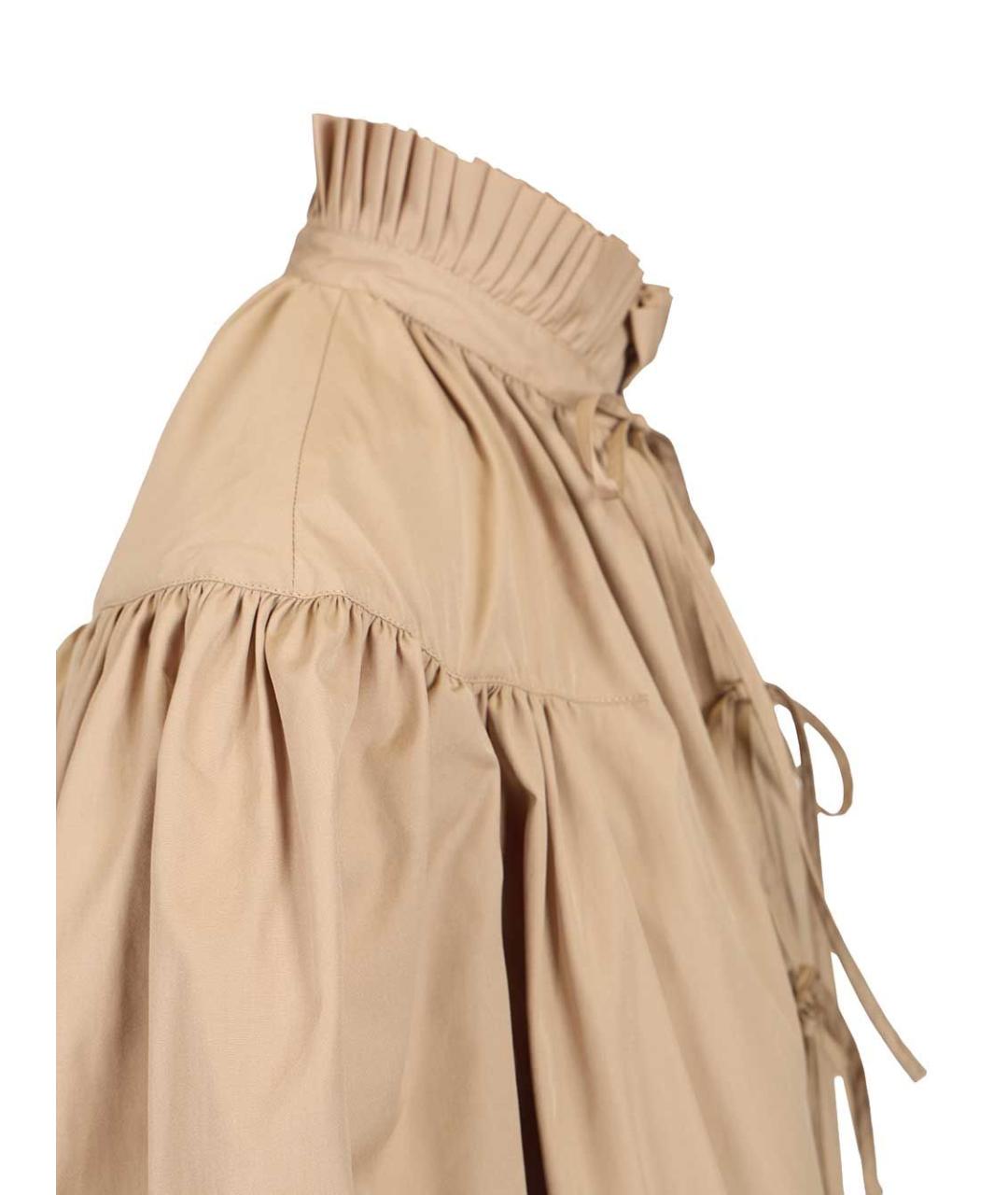 DRIES VAN NOTEN Бежевая хлопковая блузы, фото 4