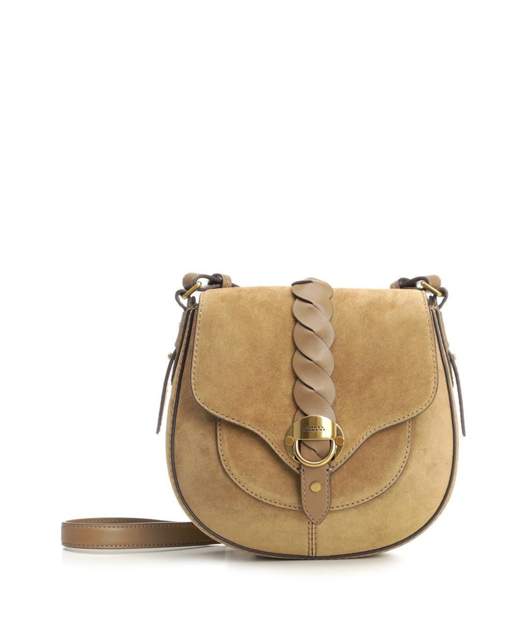 ISABEL MARANT Бежевая замшевая сумка через плечо, фото 1