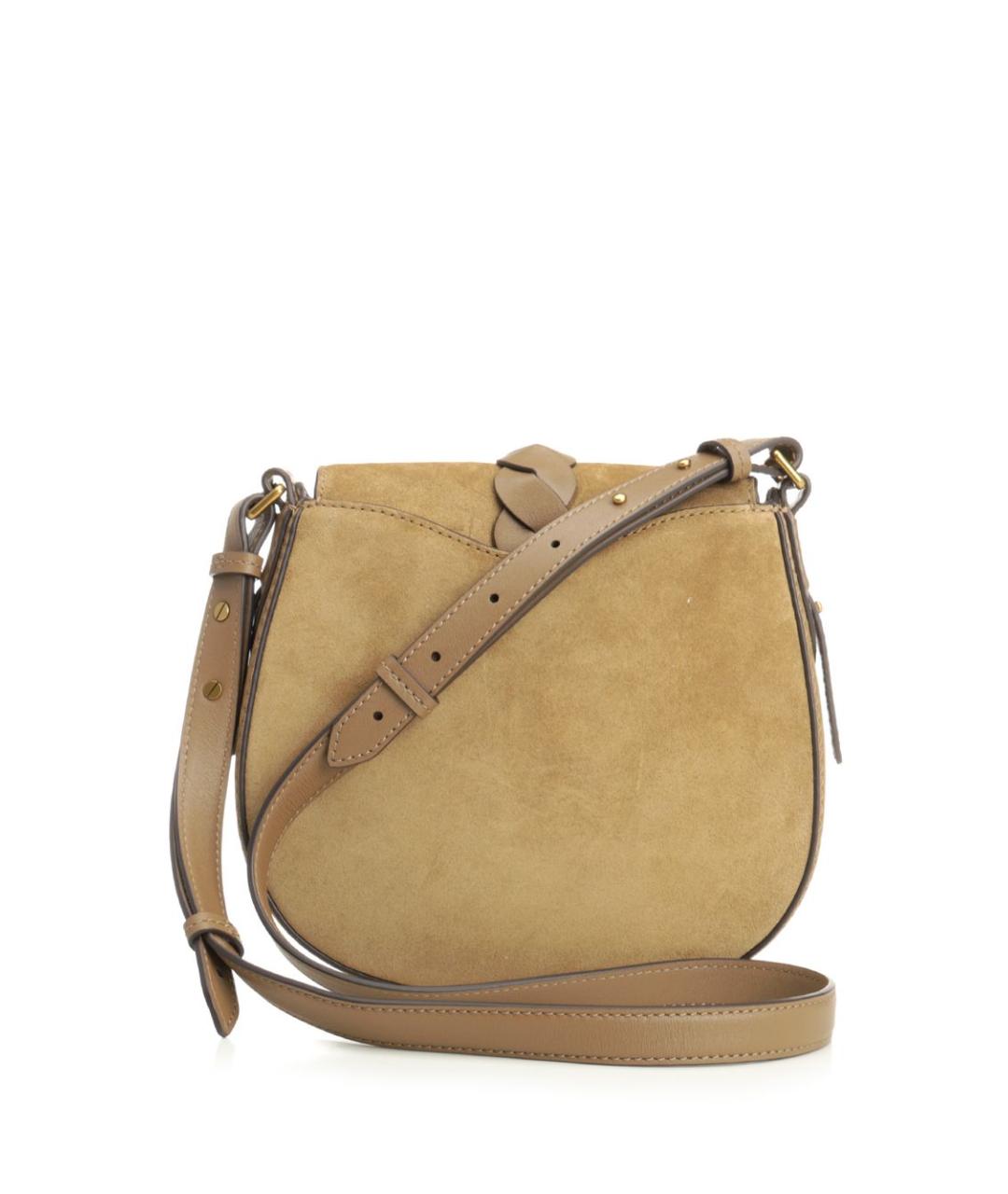 ISABEL MARANT Бежевая замшевая сумка через плечо, фото 3