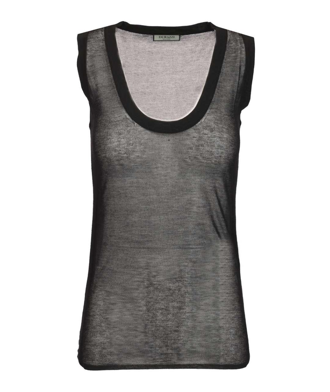 DURAZZI Черная хлопковая майка, фото 1