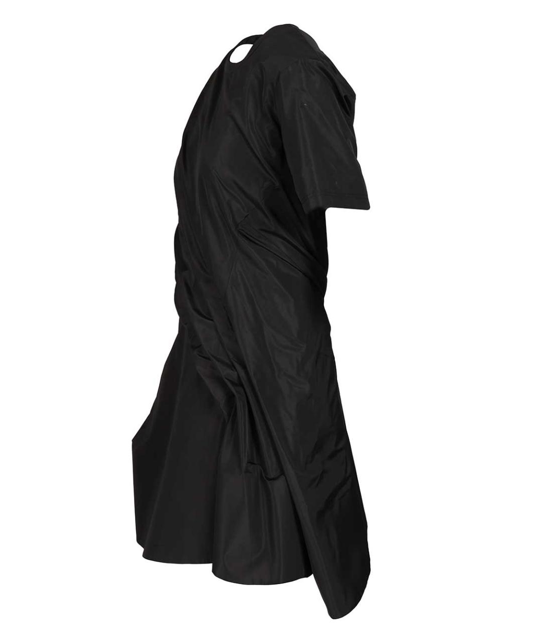 LOEWE Черное шелковое повседневное платье, фото 3