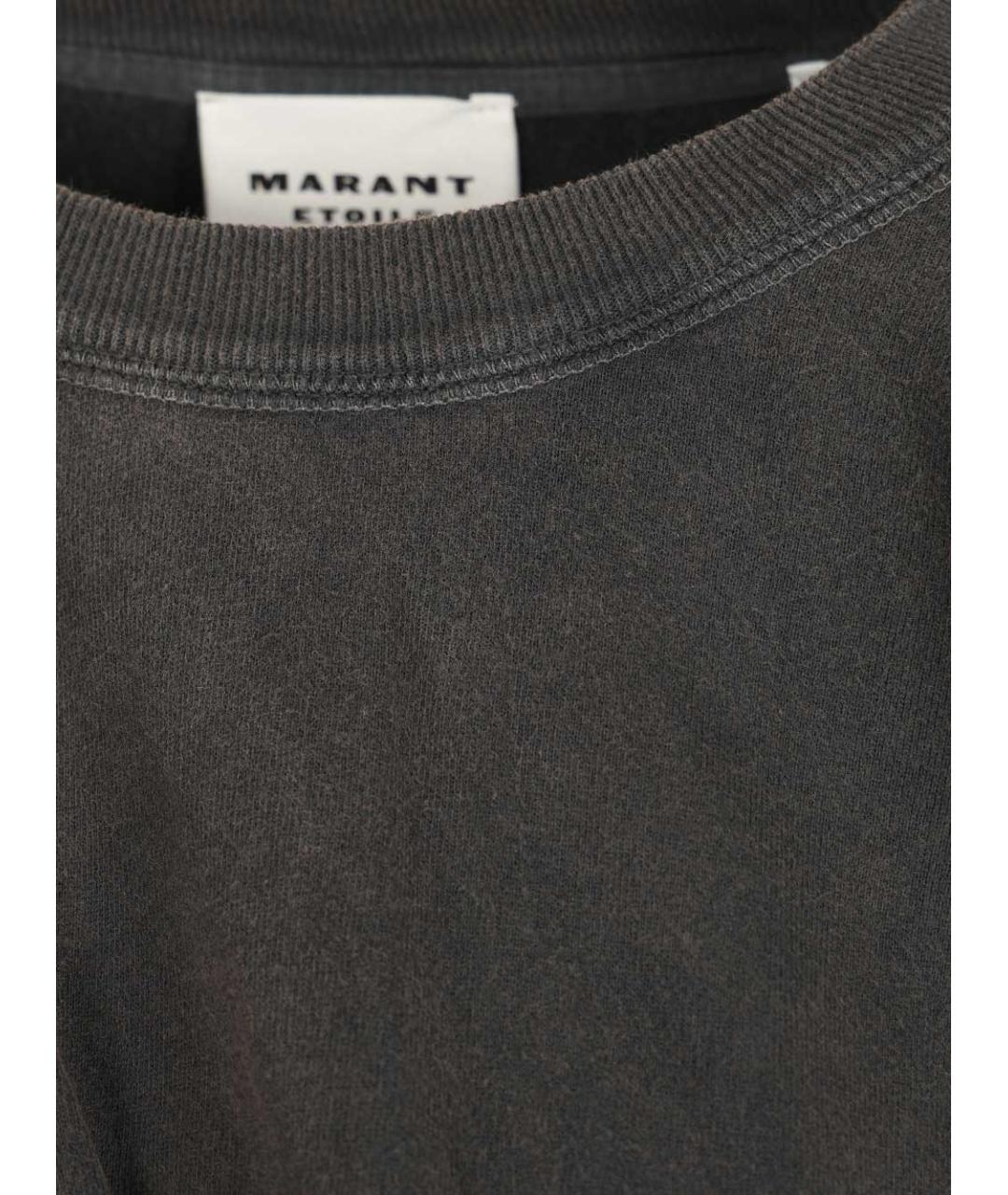 ISABEL MARANT ETOILE Антрацитовое хлопковое повседневное платье, фото 6