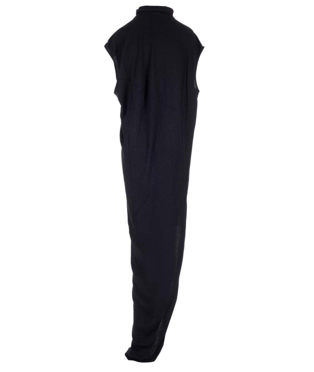RICK OWENS Черное вискозное коктейльное платье, фото 2