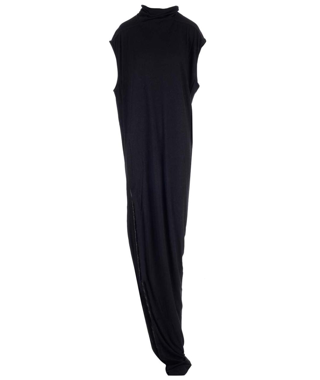 RICK OWENS Черное вискозное коктейльное платье, фото 1
