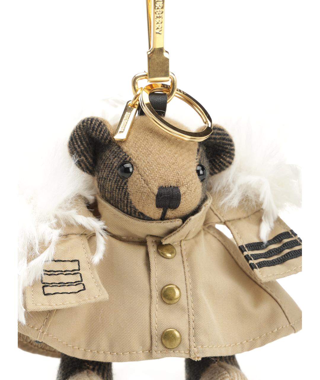 BURBERRY Бежевый брелок, фото 3