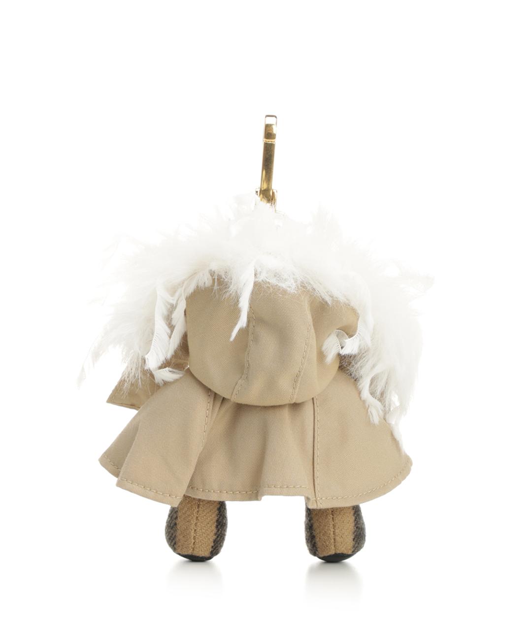 BURBERRY Бежевый брелок, фото 2