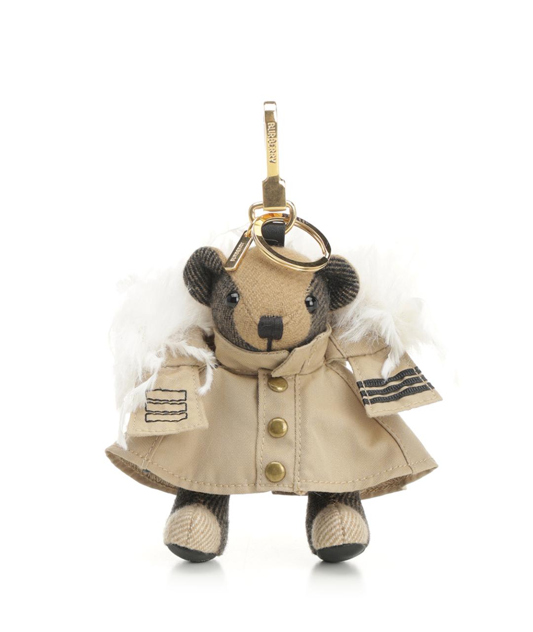 BURBERRY Бежевый брелок, фото 1