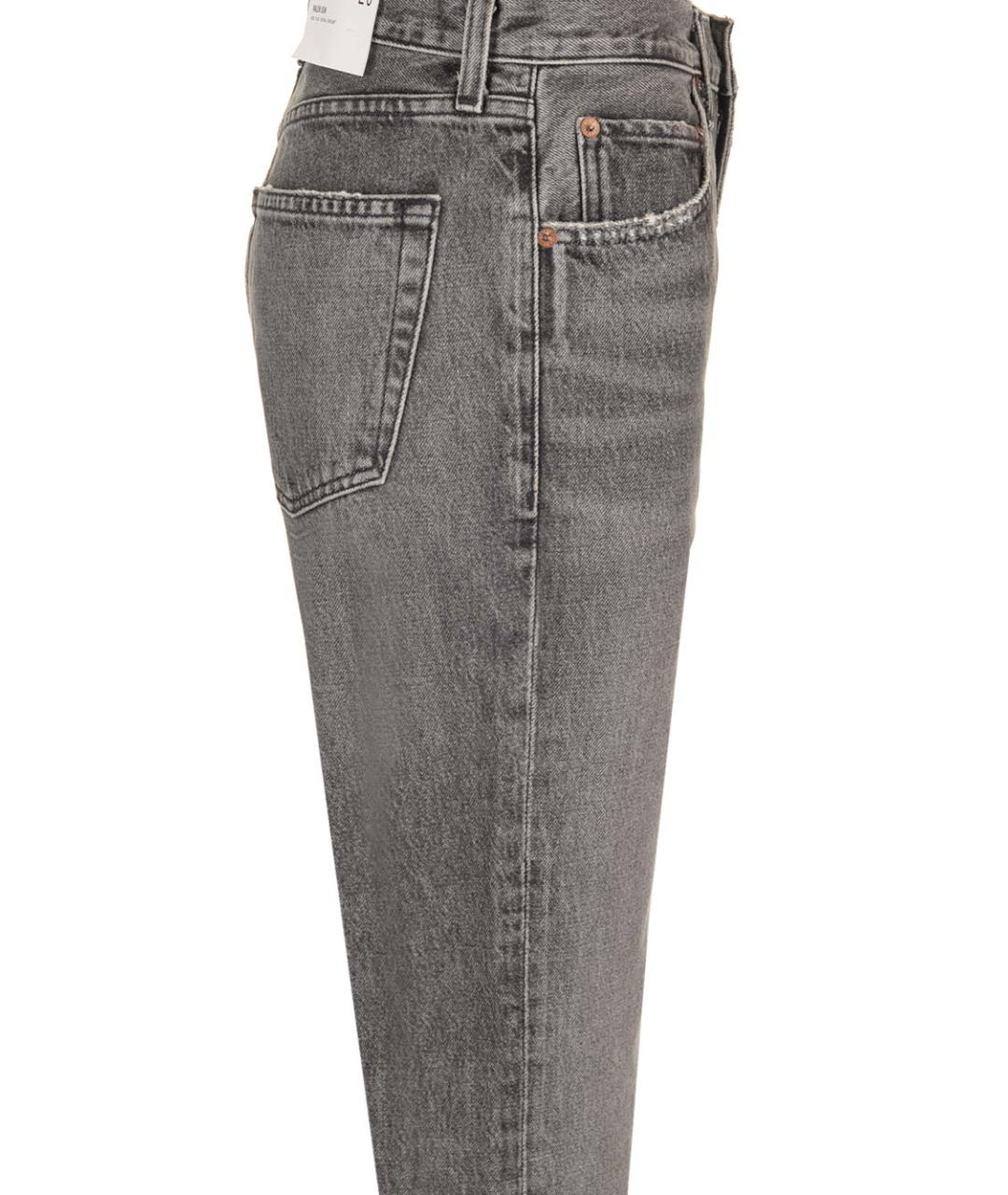 AGOLDE Серые хлопковые прямые джинсы, фото 3