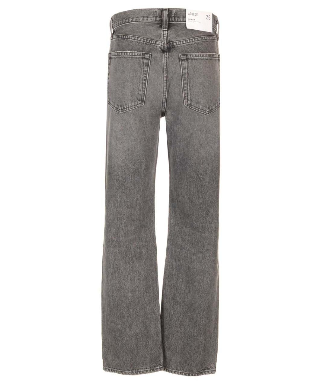 AGOLDE Серые хлопковые прямые джинсы, фото 2
