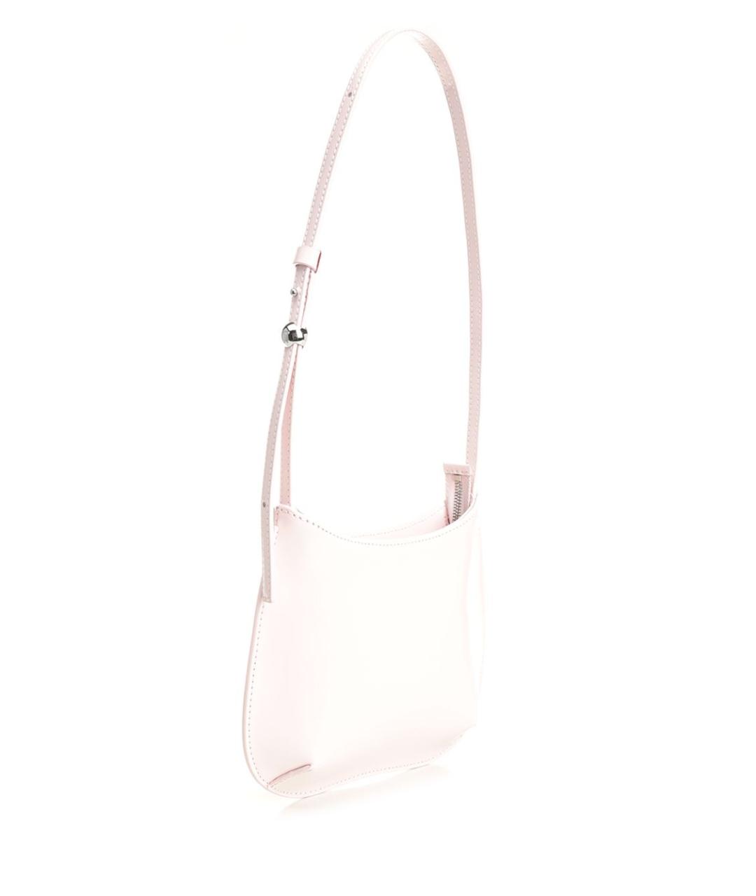 JACQUEMUS Розовая кожаная сумка через плечо, фото 2