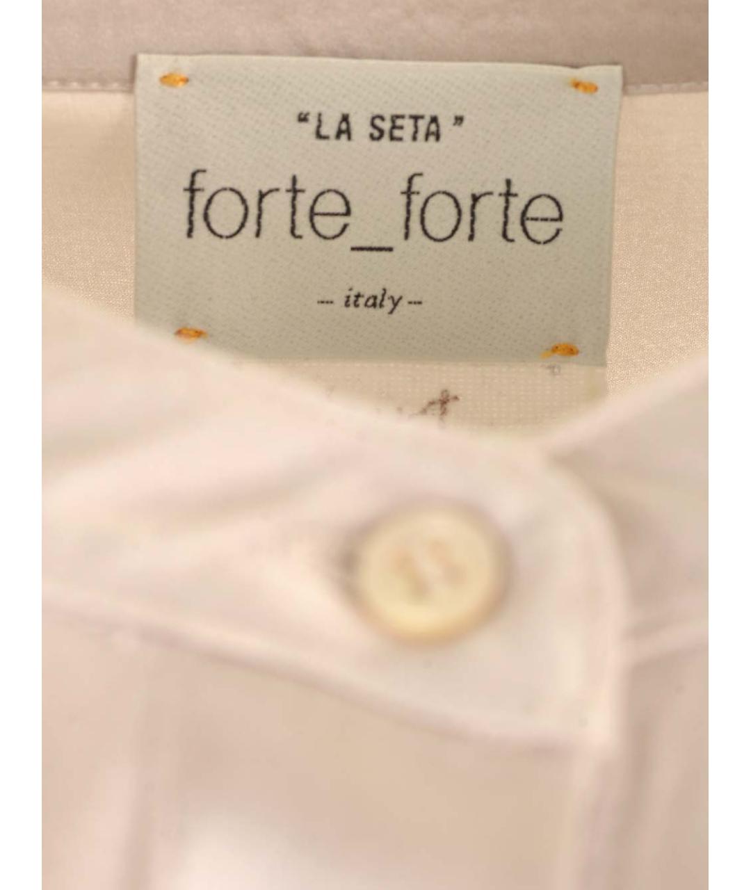 FORTE FORTE Розовая шелковая блузы, фото 5