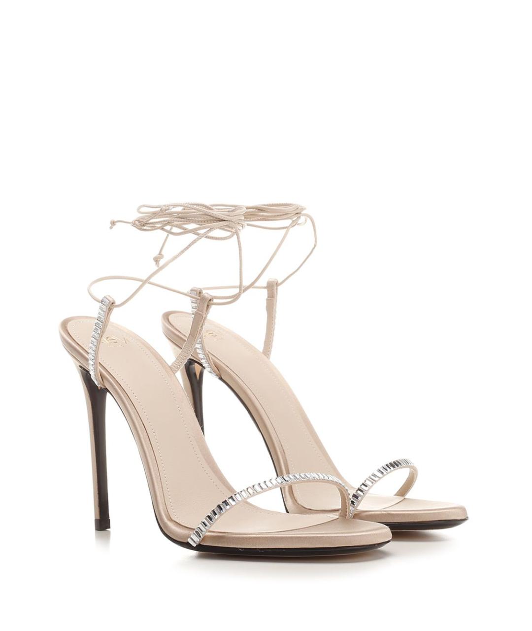 ALEVI Бежевые кожаные босоножки, фото 2