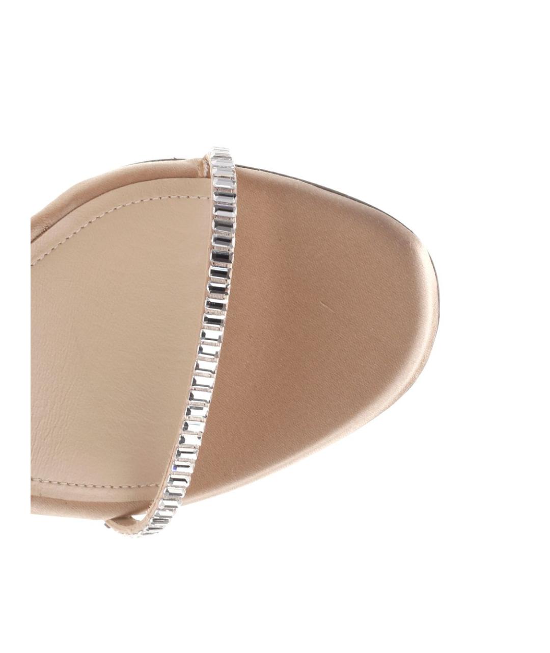 ALEVI Бежевые кожаные босоножки, фото 4