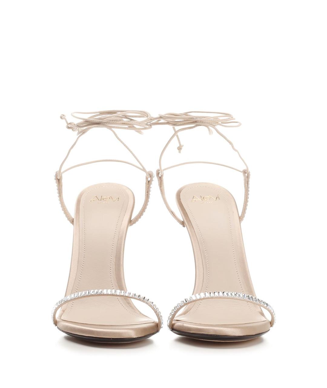 ALEVI Бежевые кожаные босоножки, фото 5