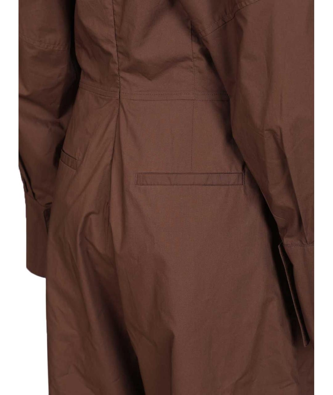 THELATEST Коричневый хлопковый комбинезон, фото 6