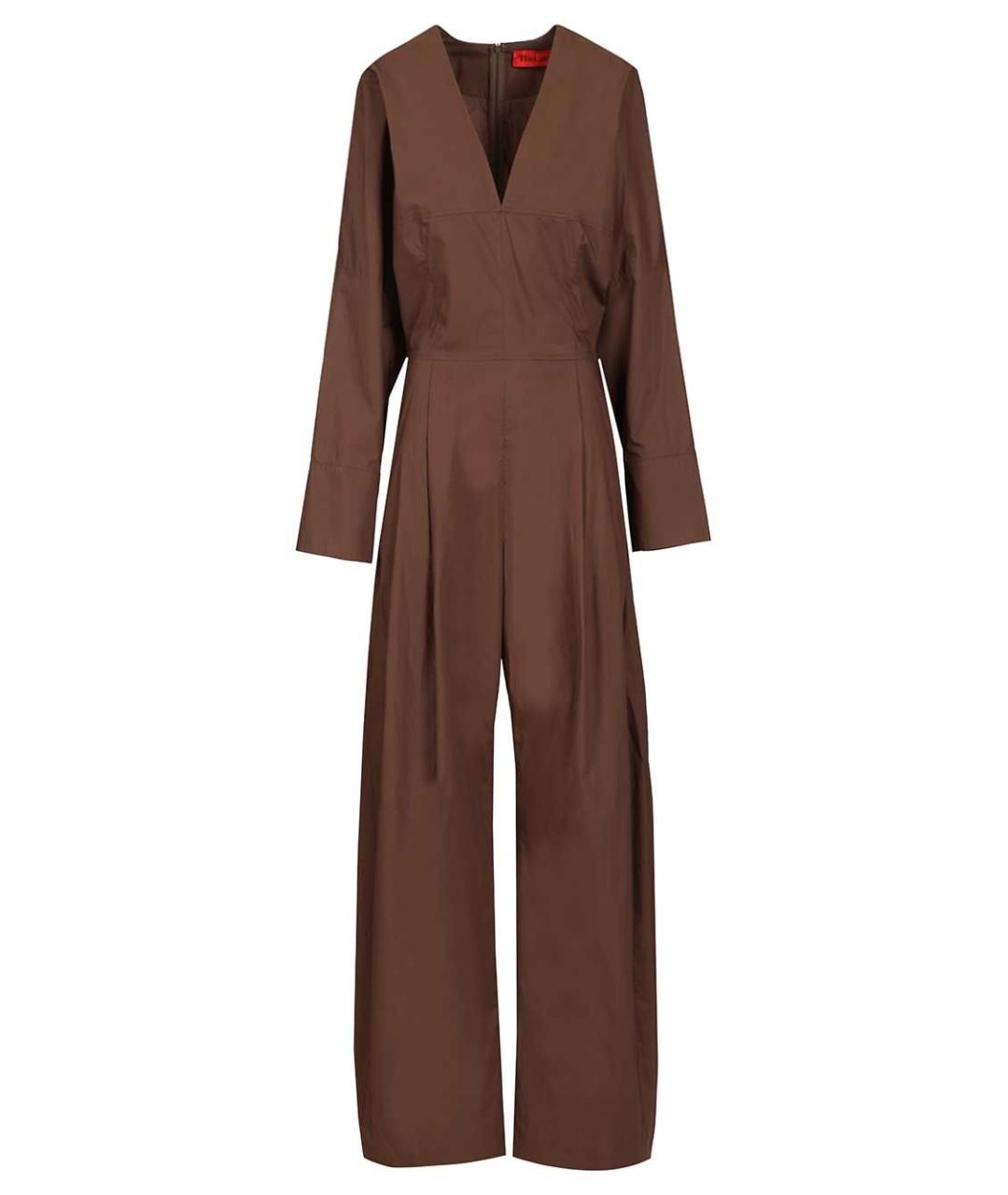 THELATEST Коричневый хлопковый комбинезон, фото 1