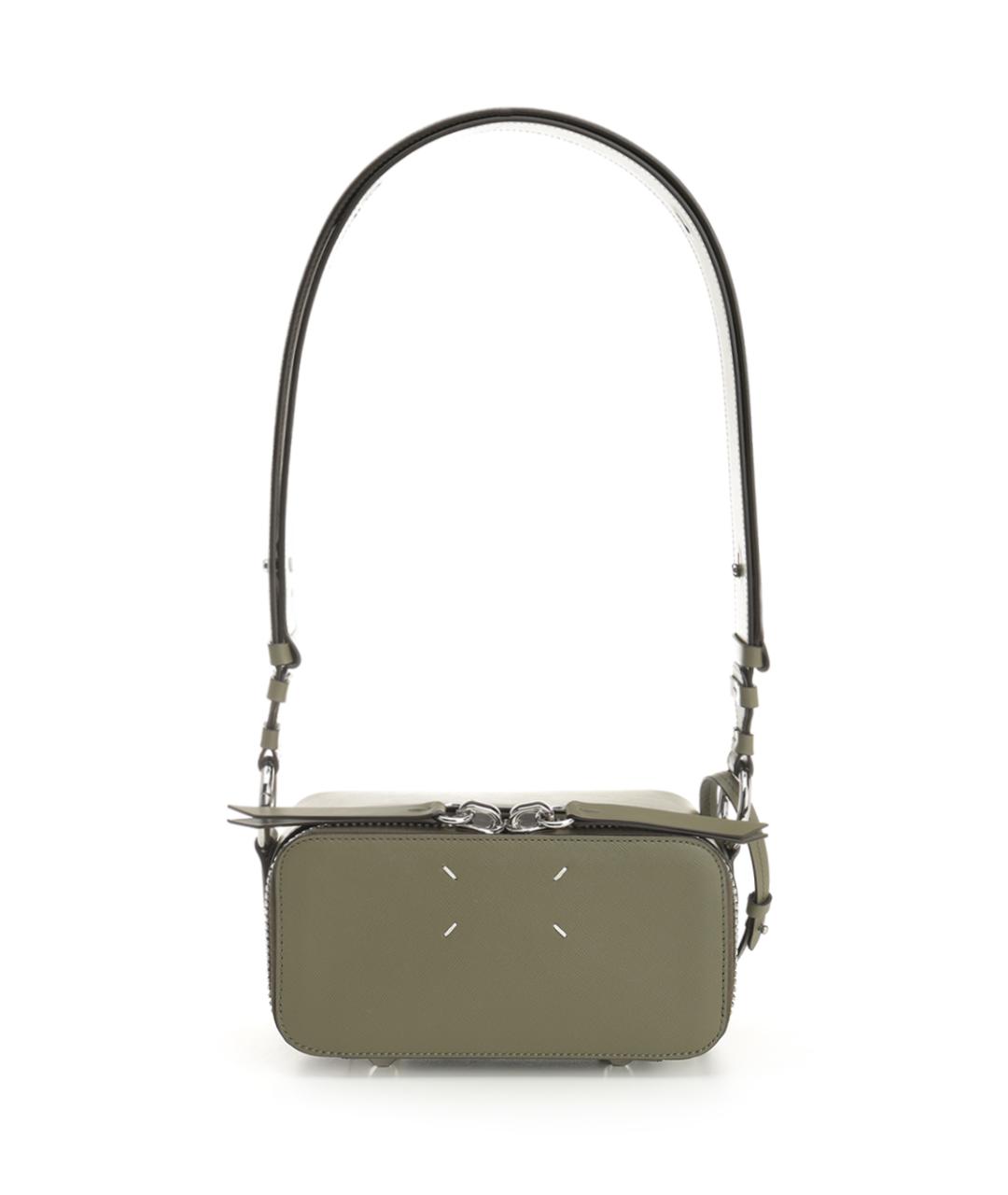 MAISON MARGIELA Зеленая кожаная сумка на плечо, фото 1