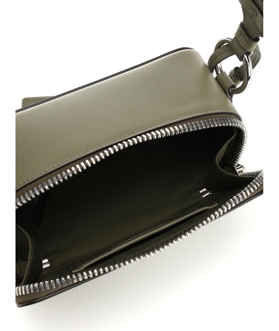 MAISON MARGIELA Зеленая кожаная сумка на плечо, фото 4