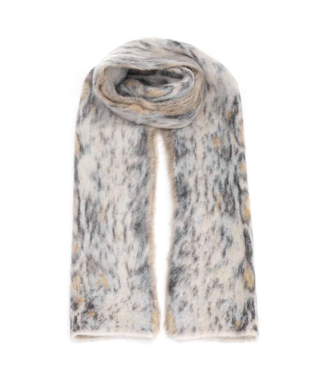 FORTE FORTE Серый шерстяной шарф, фото 1