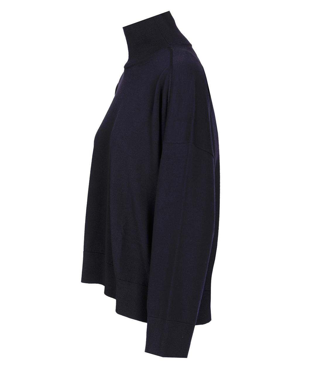 BOTTEGA VENETA Темно-синий шерстяной джемпер / свитер, фото 3