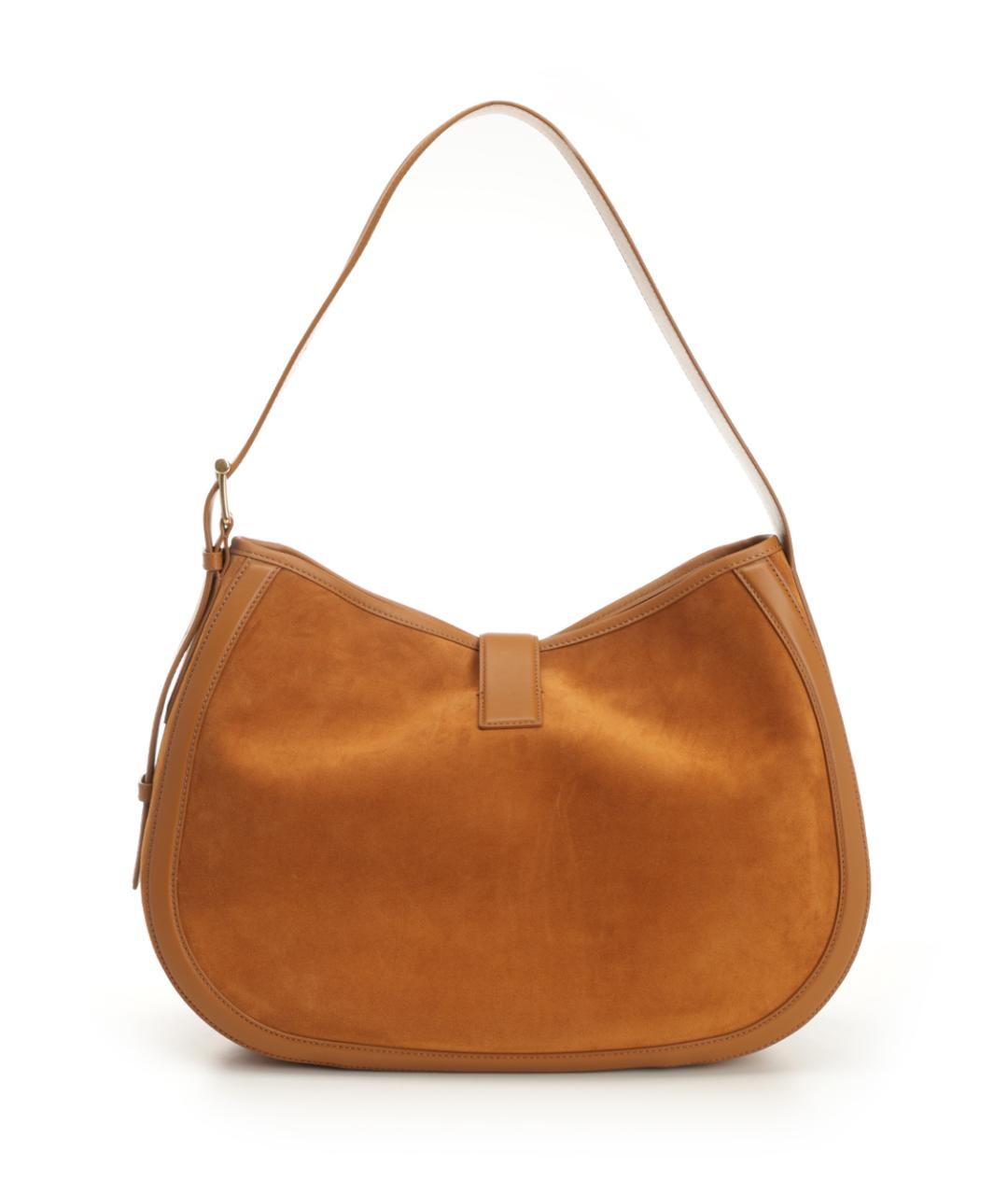 ALEXANDER MCQUEEN Бежевая замшевая сумка через плечо, фото 3