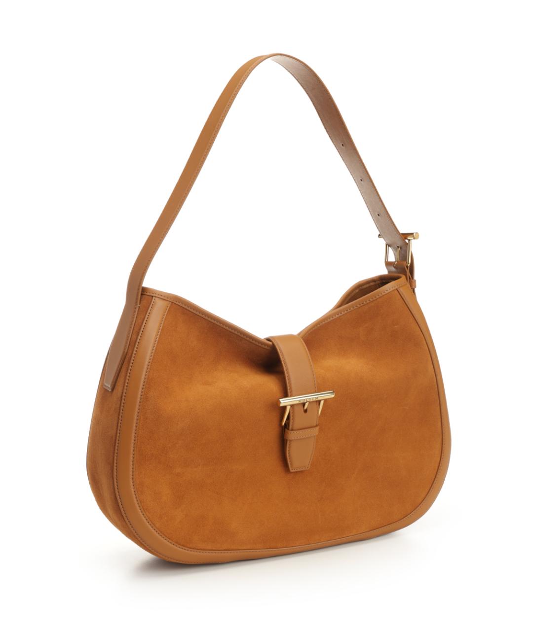 ALEXANDER MCQUEEN Бежевая замшевая сумка через плечо, фото 2