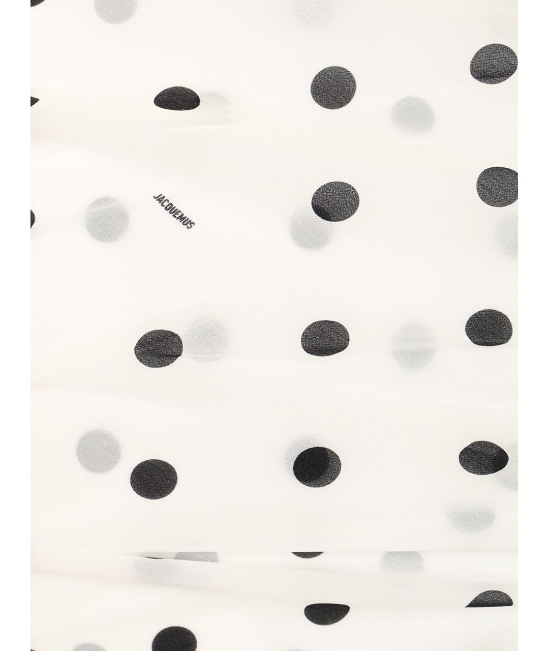 JACQUEMUS Белое коктейльное платье, фото 6