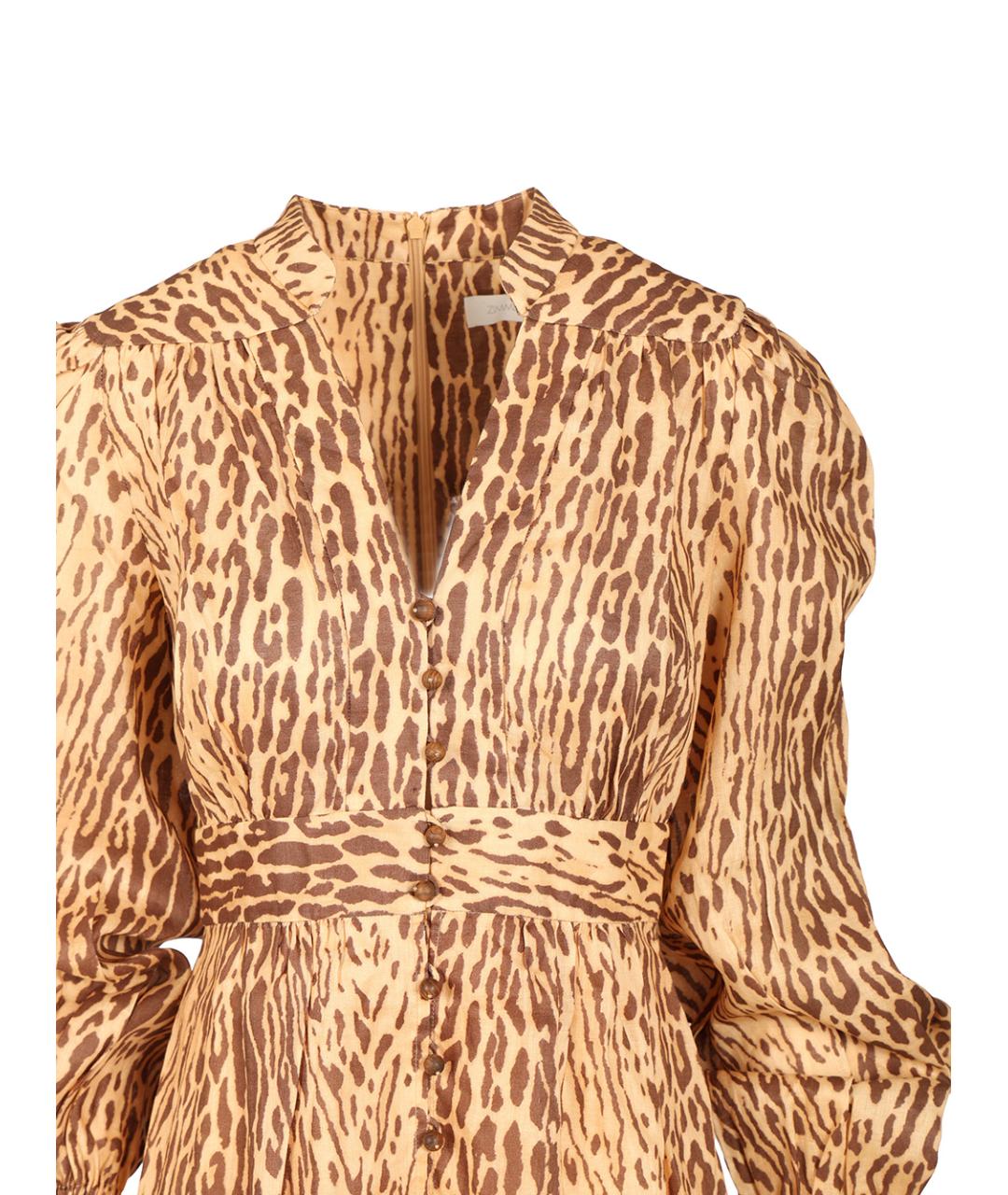 ZIMMERMANN Мульти льняное платье, фото 4