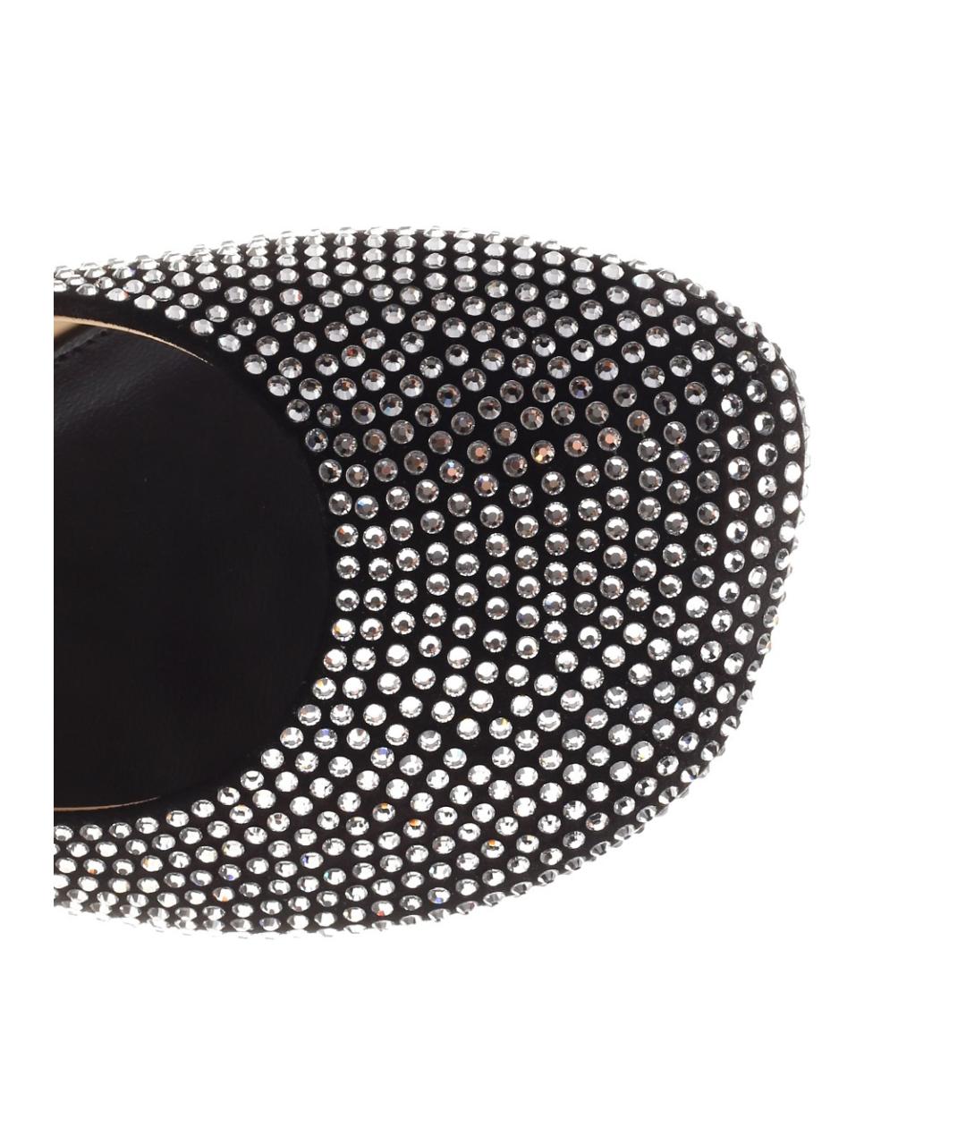 LOEWE Черные замшевые балетки, фото 5