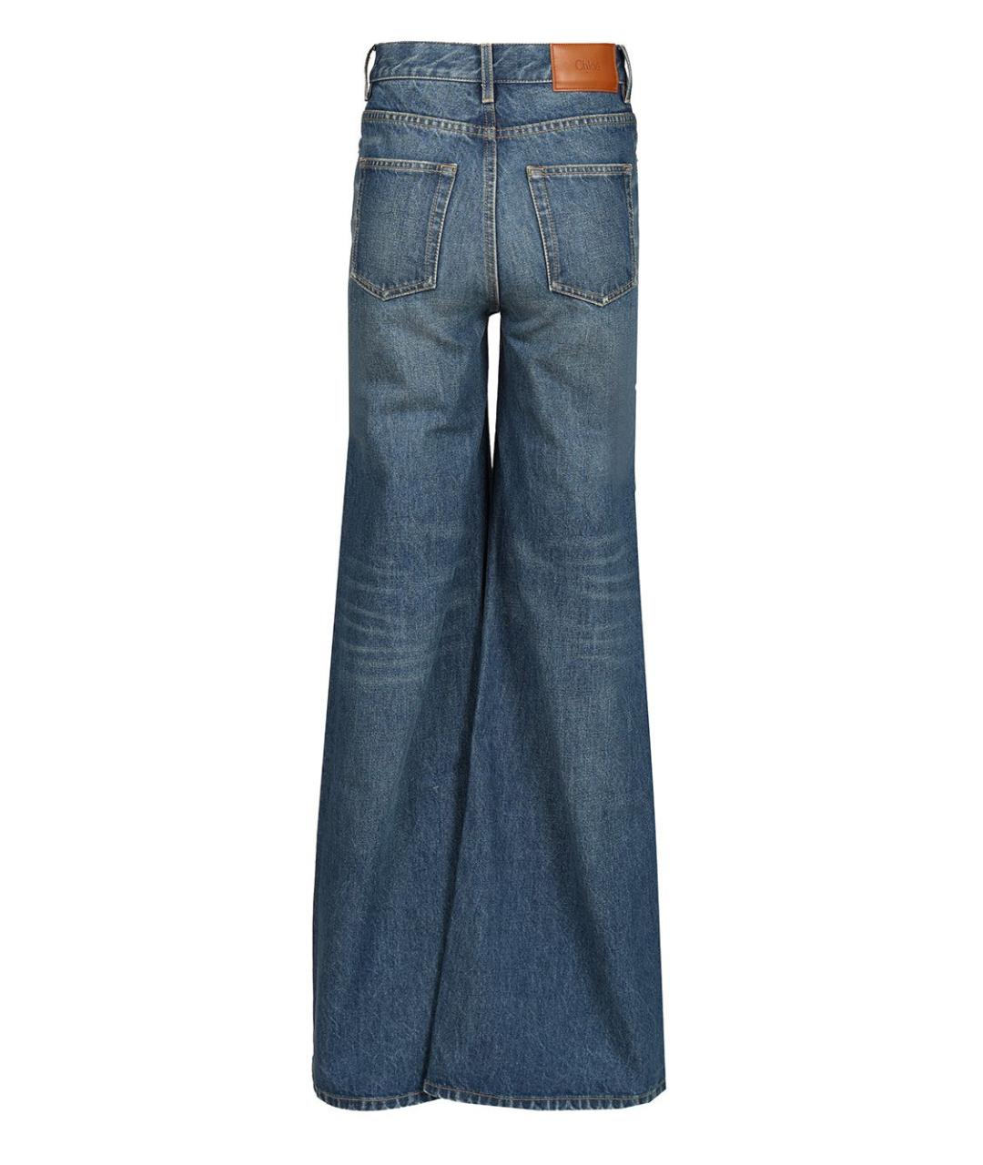 CHLOE Синие хлопковые джинсы клеш, фото 2