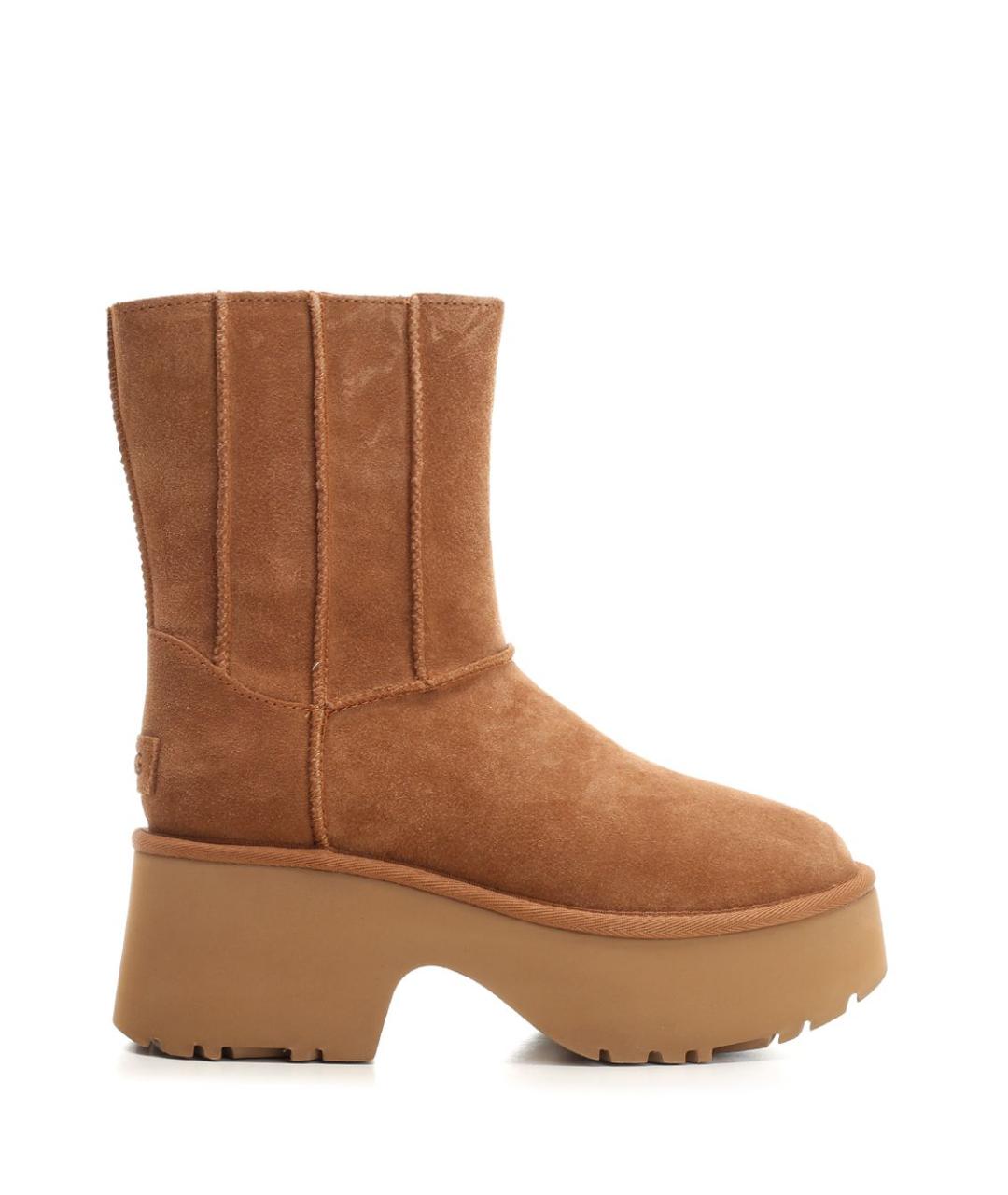 UGG AUSTRALIA Коричневые кожаные ботинки, фото 1