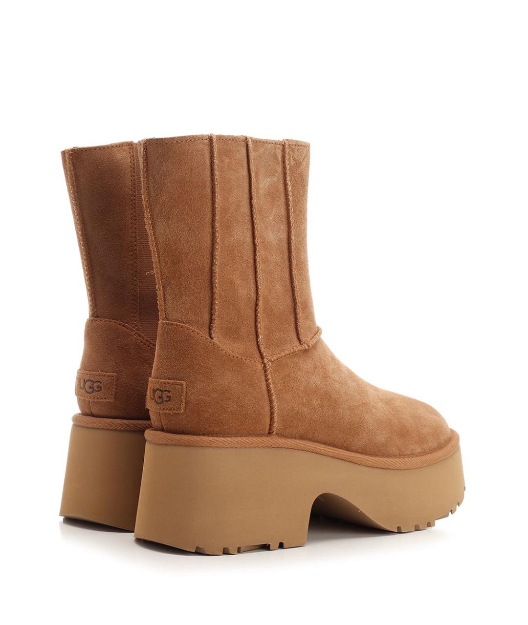 UGG AUSTRALIA Коричневые кожаные ботинки, фото 3