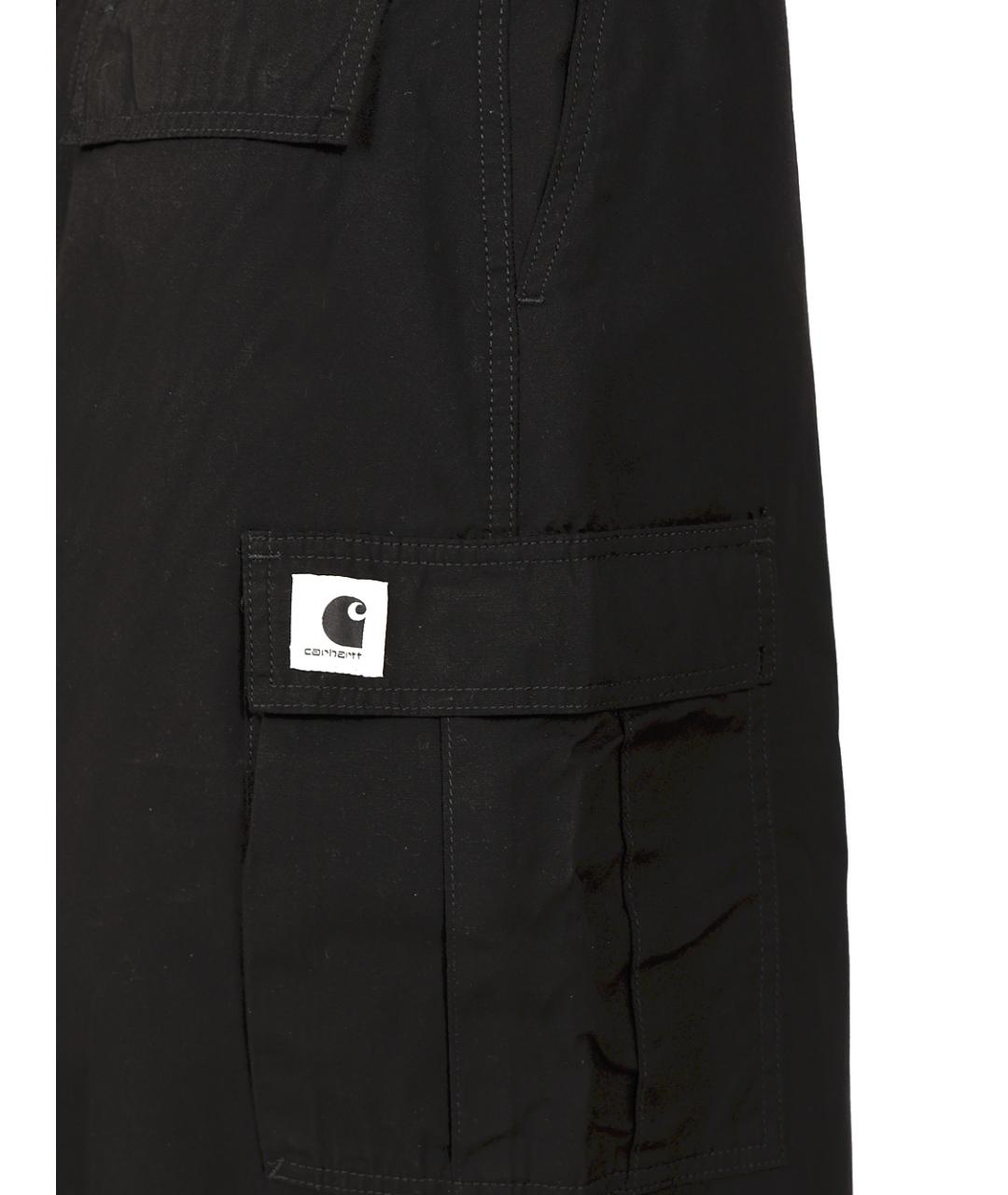 CARHARTT WIP Черная хлопковая юбка миди, фото 4