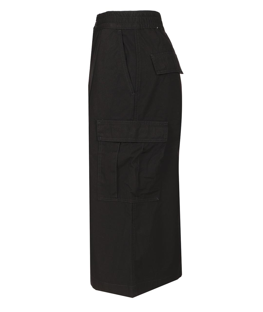 CARHARTT WIP Черная хлопковая юбка миди, фото 3