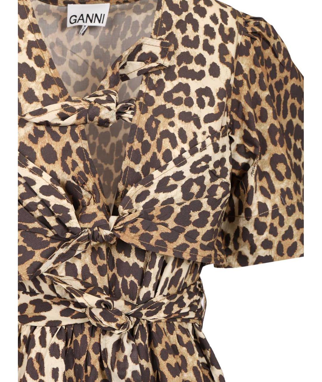 GANNI Мульти хлопковое повседневное платье, фото 4