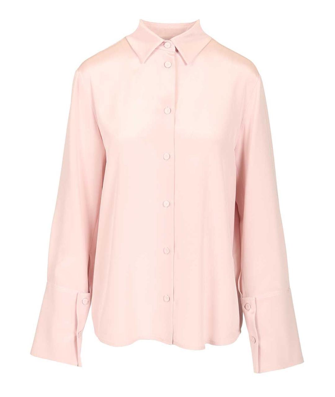 MAX MARA Розовая шелковая рубашка, фото 1