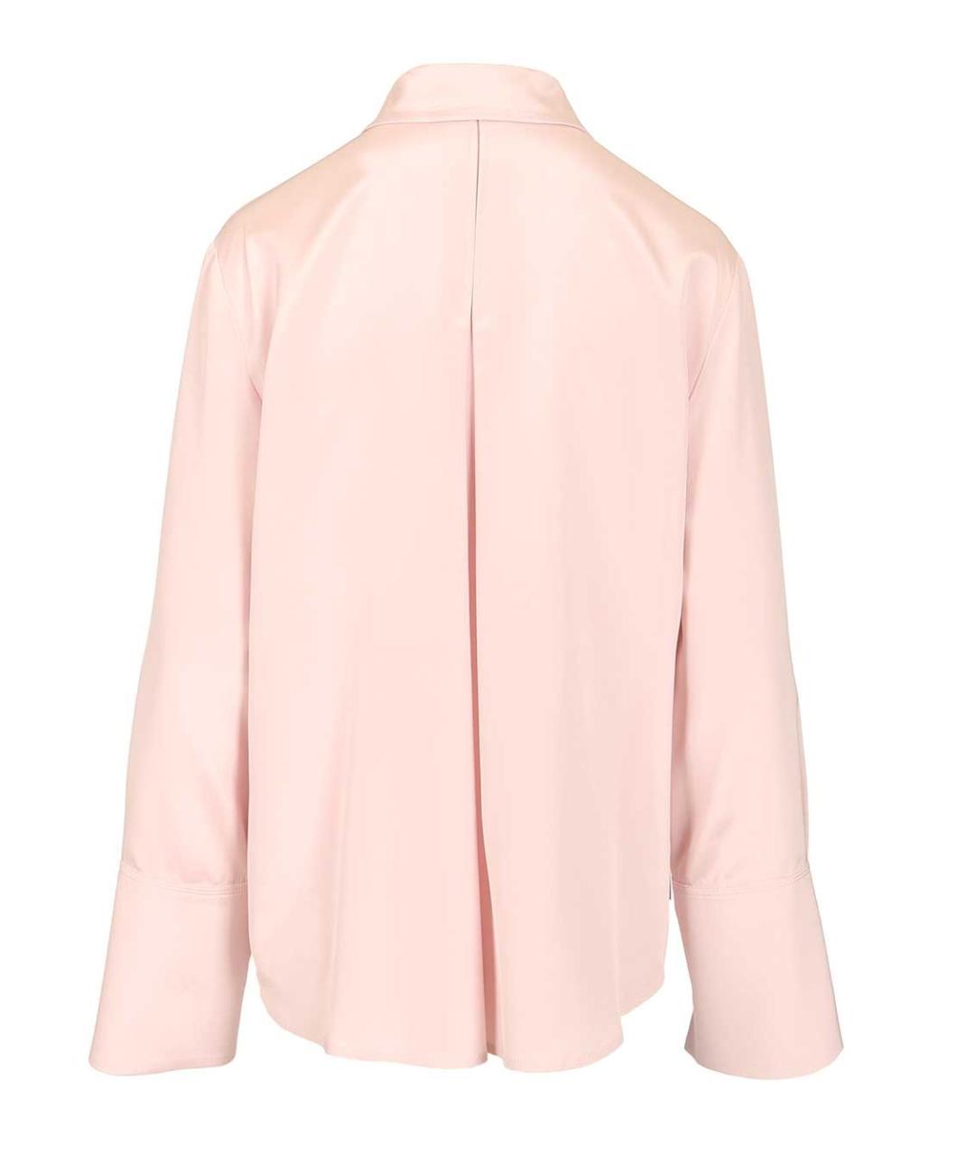 MAX MARA Розовая шелковая рубашка, фото 2