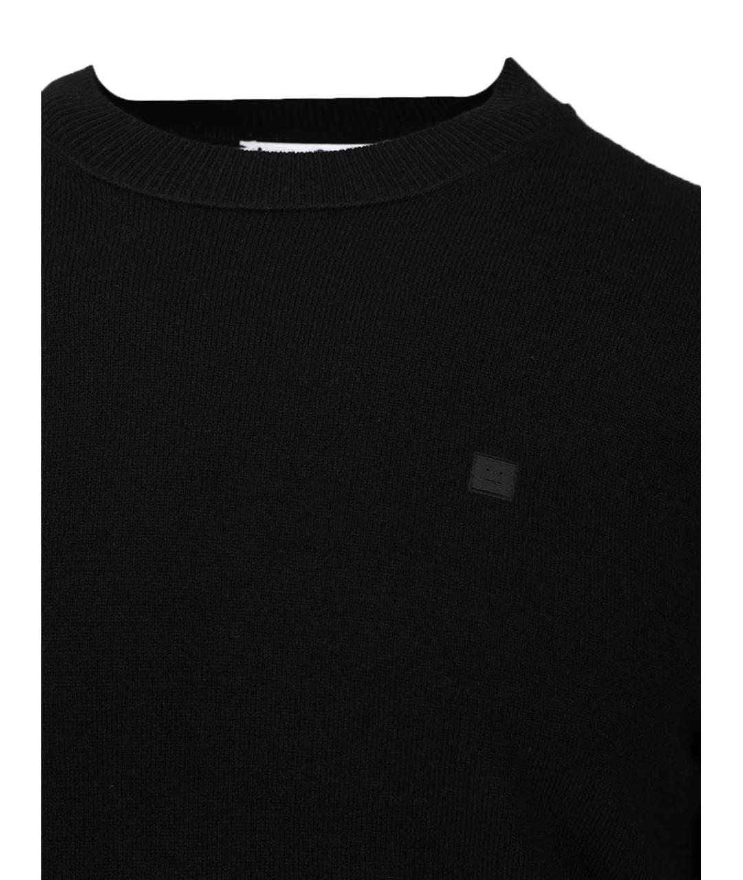 ACNE STUDIOS Черный шерстяной джемпер / свитер, фото 4